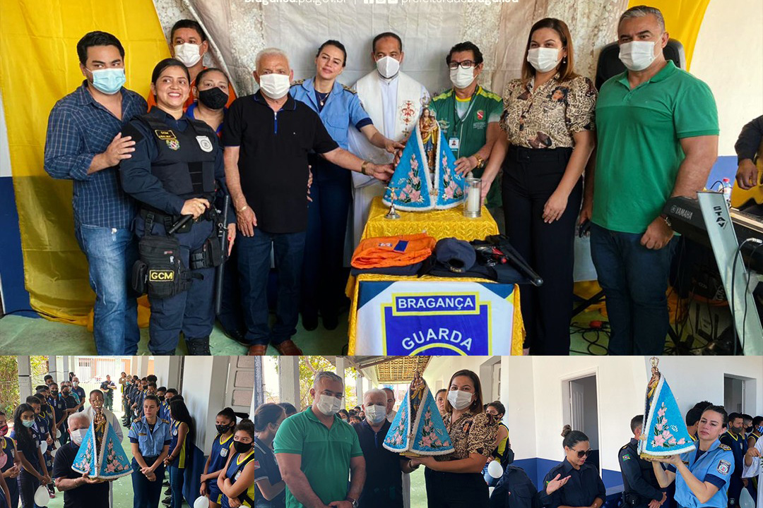 IMAGEM PEREGRINA VISITA A SEDE DA GUARDA CIVIL MUNICIPAL DE BRAGANÇA.