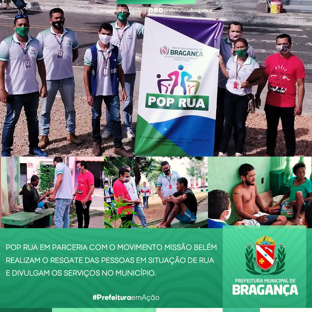 POP RUA EM PARCERIA COM O MOVIMENTO MISSÃO BELÉM.
