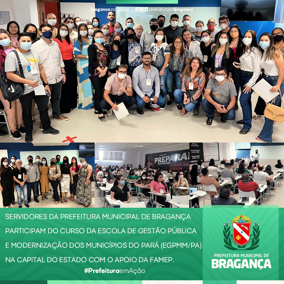 CURSO DA ESCOLA DE GESTÃO PÚBLICA E MODERNIZAÇÃO DOS MUNICÍPIOS DO PARÁ.