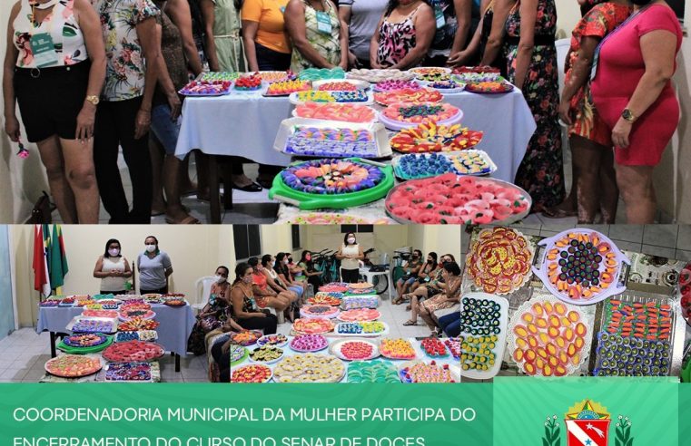 ENCERRAMENTO DO CURSO DO SENAR DE DOCES MODELADOS.