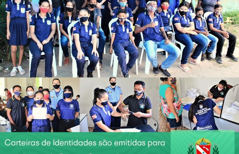 EMISSÃO DA 1ª VIA DA CARTEIRA DE IDENTIDADE AOS ALUNOS DO PROJETO  GUARDA JOVEM.
