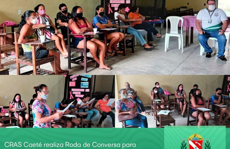 RODA DE CONVERSA PARA DISCUTIR VIOLÊNCIA CONTRA A MULHER.