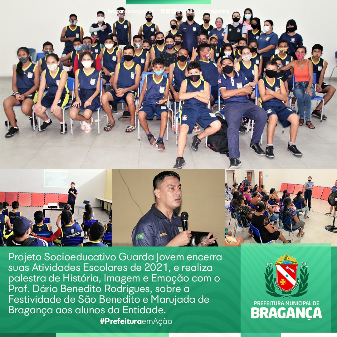 Projeto Socioeducativo Guarda Jovem encerra suas Atividades Escolares de 2021.