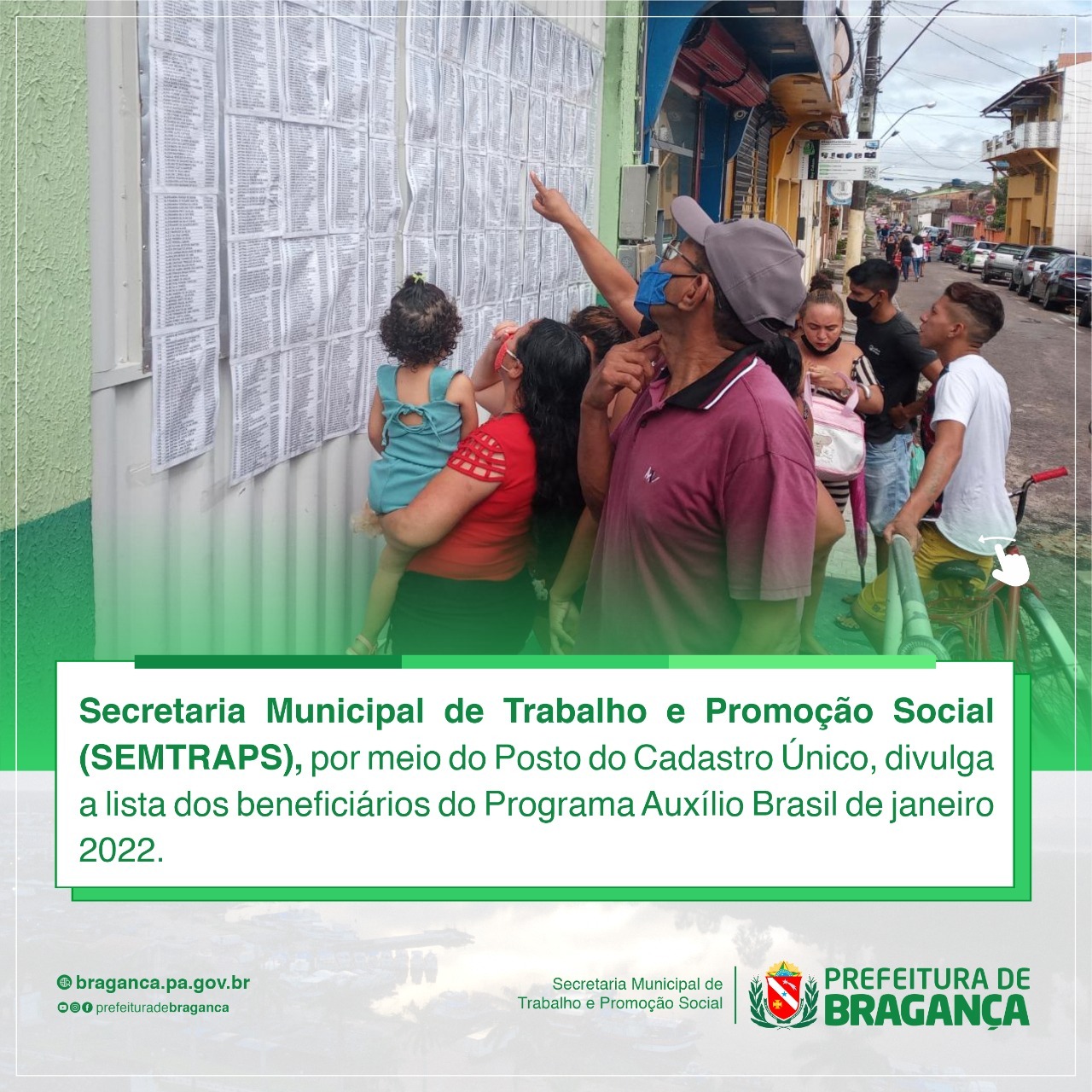LISTA DOS BENEFICIÁRIOS DO PROGRAMA AUXÍLIO BRASIL DE JANEIRO 2022.