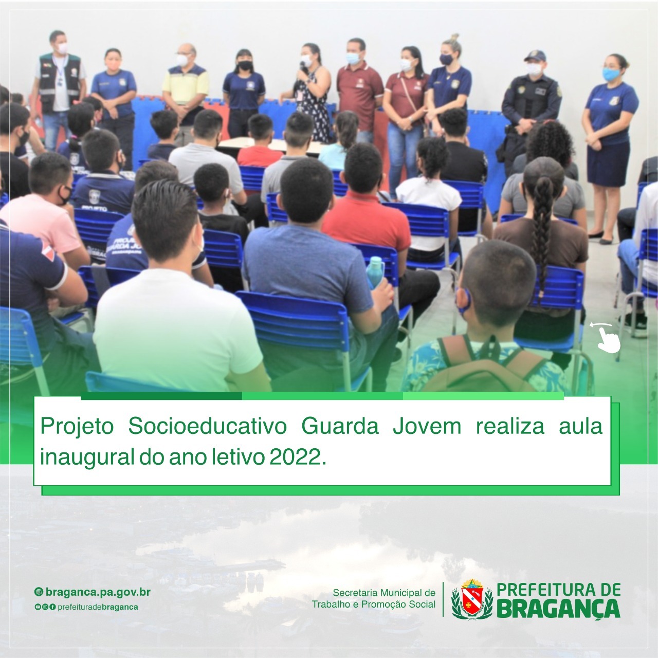 GUARDA JOVEM REALIZA AULA INAUGURAL DO ANO LETIVO 2022.