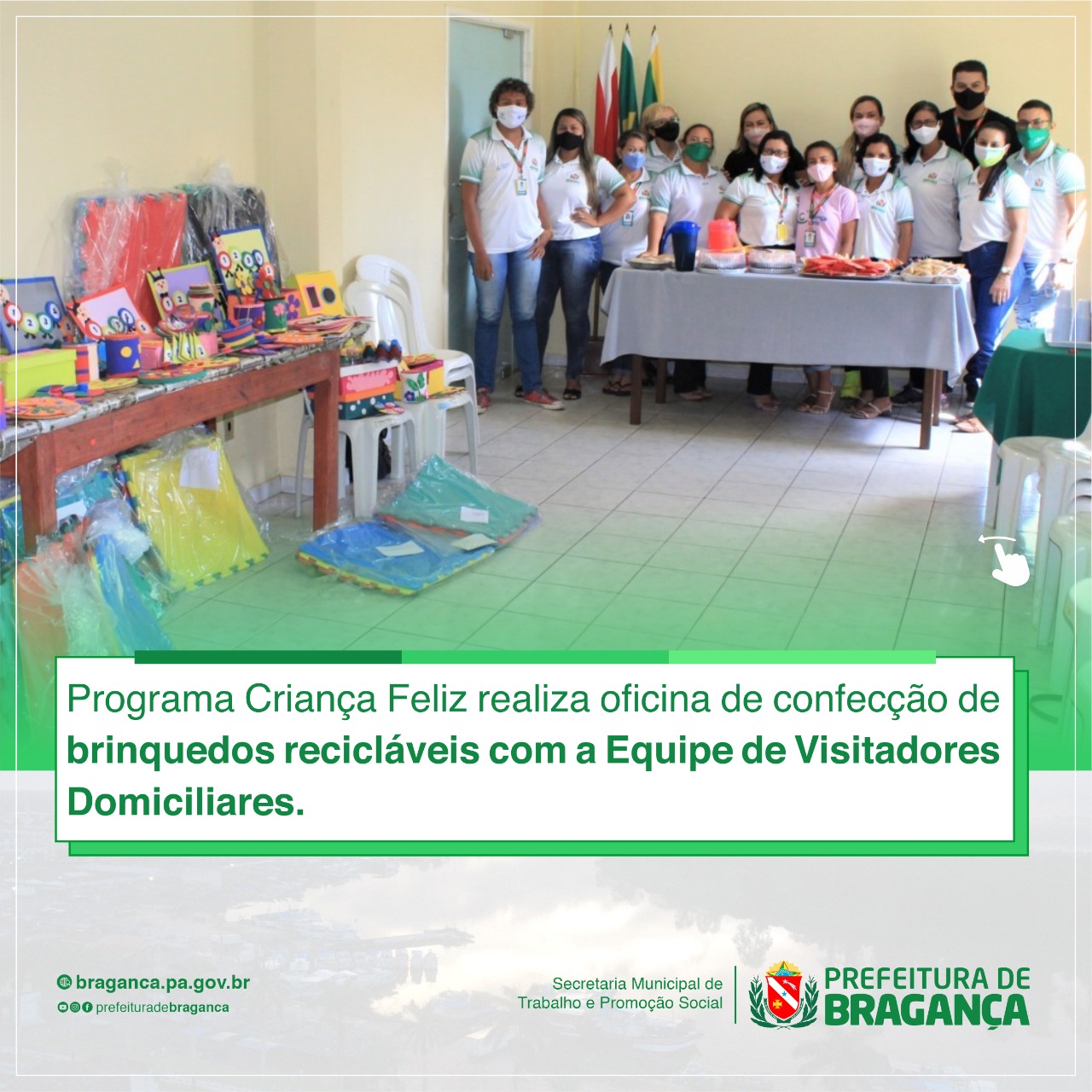 OFICINA DE CONFECÇÃO DE BRINQUEDOS RECICLÁVEIS.