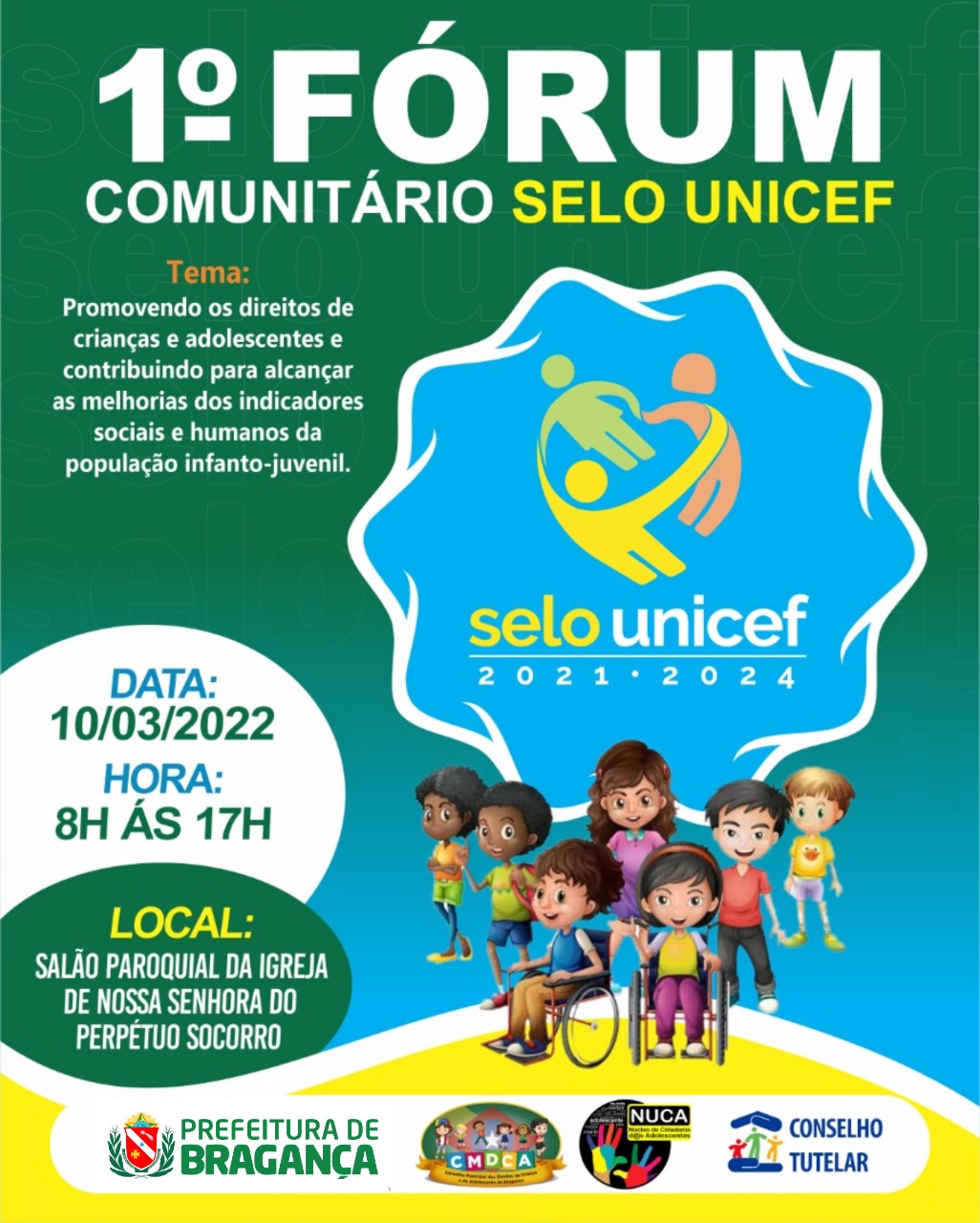 1° FÓRUM COMUNITÁRIO SELO UNISEF