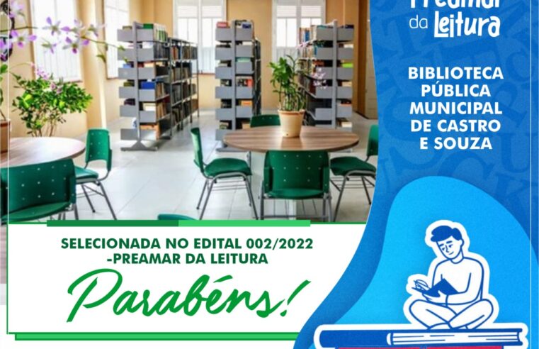 MAIS UMA CONQUISTA DA BIBLIOTECA PÚBLICA MUNICIPAL!