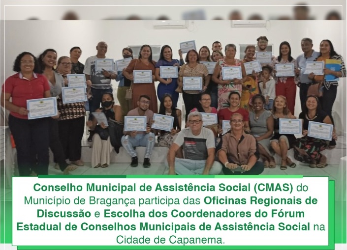 OFICINAS REGIONAIS DE DISCUSSÃO E ESCOLHA DOS COORDENADORES DO FÓRUM ESTADUAL DE CONSELHOS MUNICIPAIS DE ASSISTÊNCIA SOCIAL.