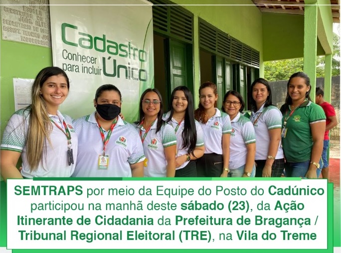 EMISSÃO, TRANSFERÊNCIA E REGULARIZAÇÃO DE TÍTULO DE ELEITOR, PARA OS MORADORES DA VILA DO TREME.