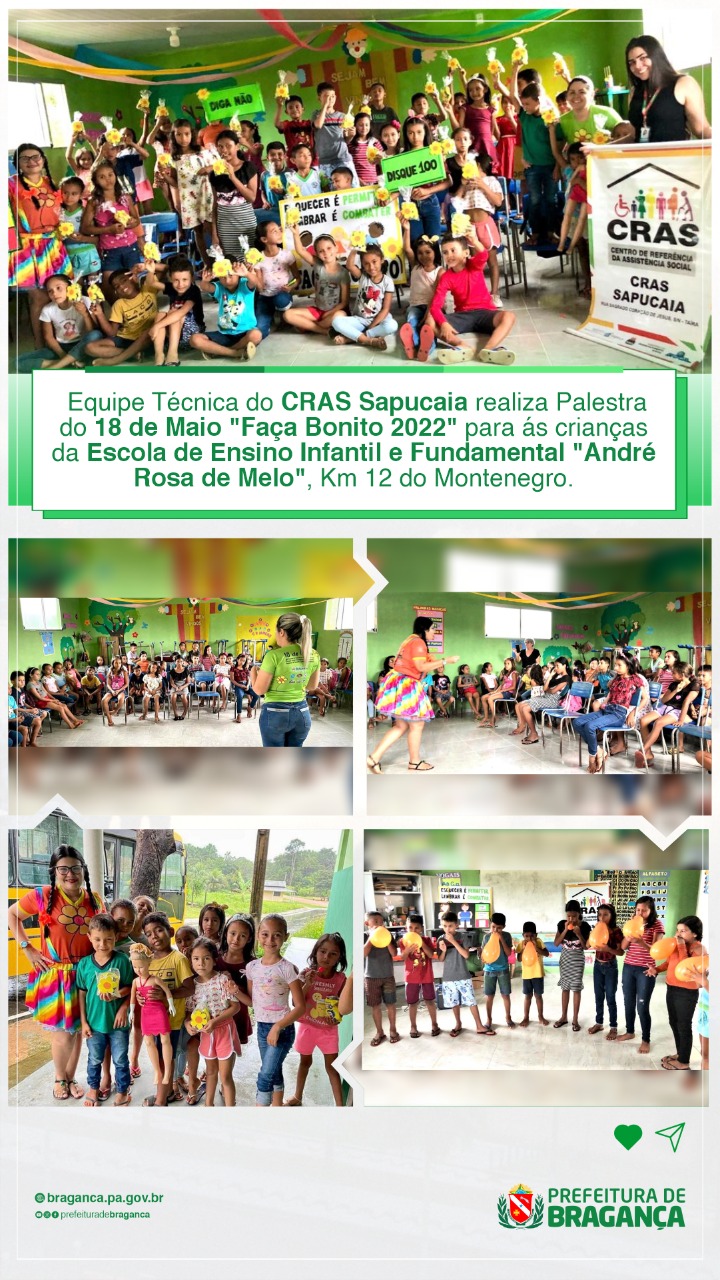 PALESTRA DO 18 DE MAIO NO KM 12 DO MONTENEGRO. 