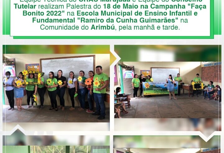 PALESTRA DO 18 DE MAIO COMUNIDADE DO ARIMBÚ.