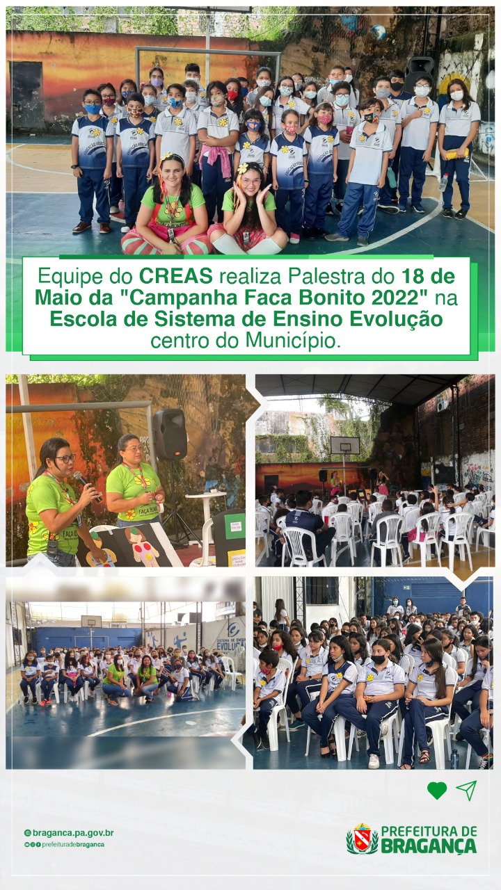PALESTRA NA ESCOLA DE SISTEMA DE ENSINO EVOLUÇÃO.
