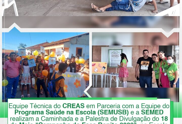 PALESTRA DE DIVULGAÇÃO DO 18 DE MAIO NA VILA DO CASTELÃ.