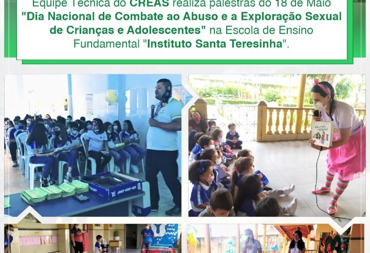 DIA NACIONAL DE COMBATE AO ABUSO E A EXPLORAÇÃO SEXUAL DE CRIANÇAS E ADOLESCENTES