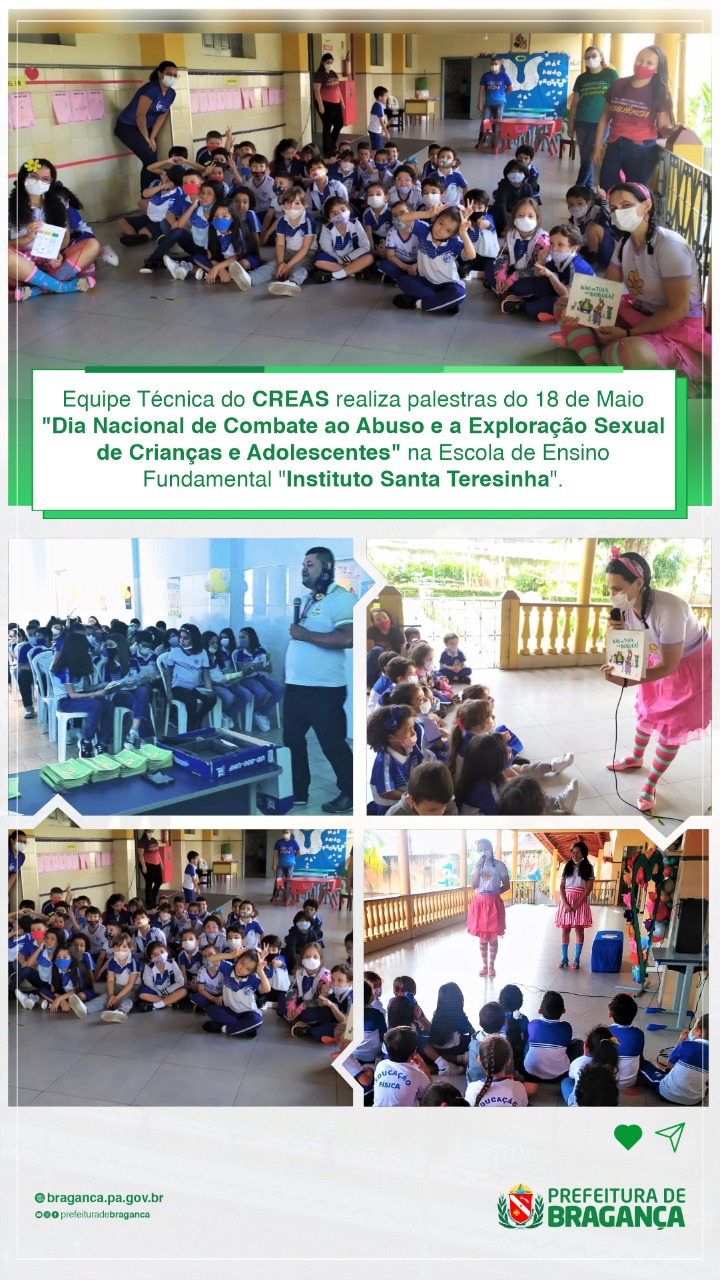 DIA NACIONAL DE COMBATE AO ABUSO E A EXPLORAÇÃO SEXUAL DE CRIANÇAS E ADOLESCENTES
