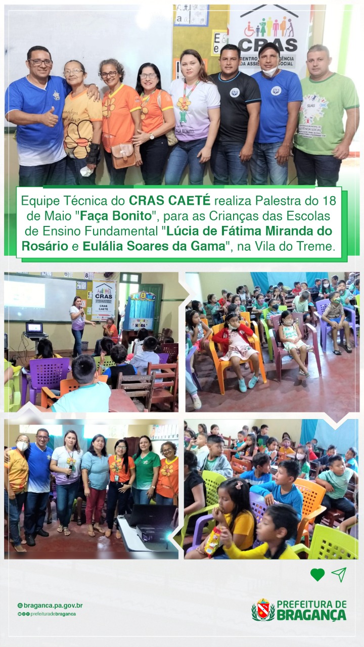 PALESTRA DO 18 DE MAIO “FAÇA BONITO”.