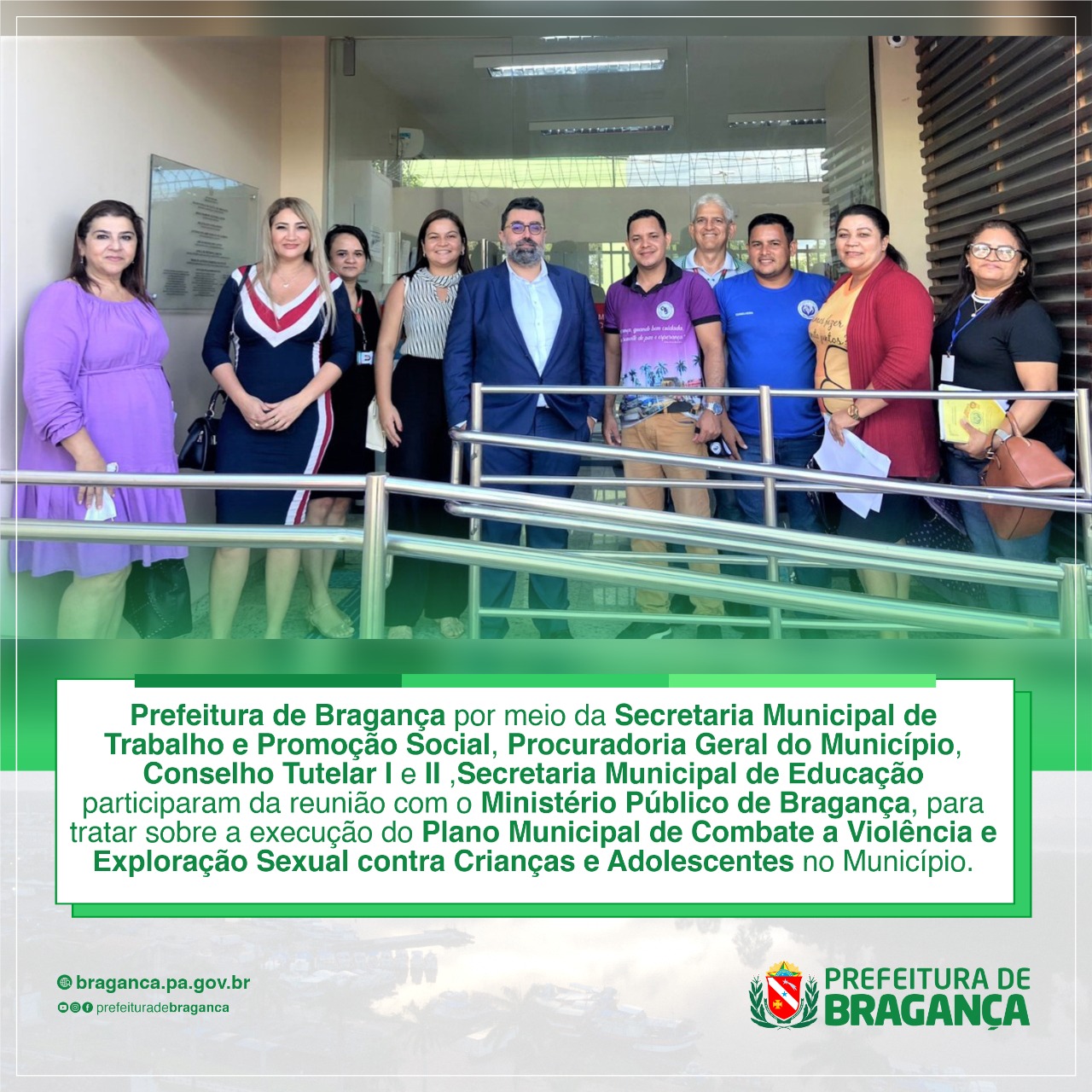 REUNIÃO COM O MINISTÉRIO PÚBLICO DE BRAGANÇA.