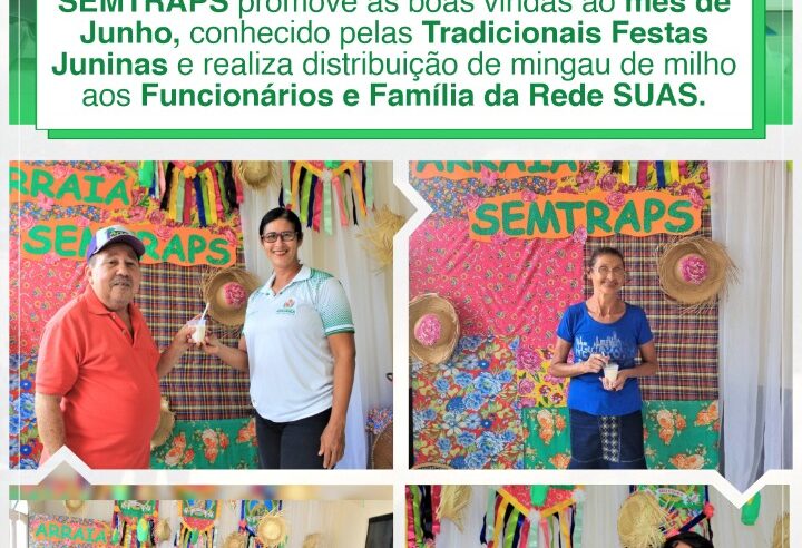 BOAS VINDAS AO MÊS DE JUNHO.