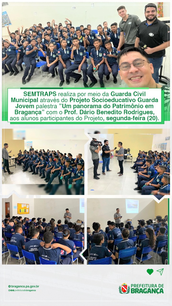 PALESTRA “UM PANORAMA DO PATRIMÔNIO EM BRAGANÇA”.