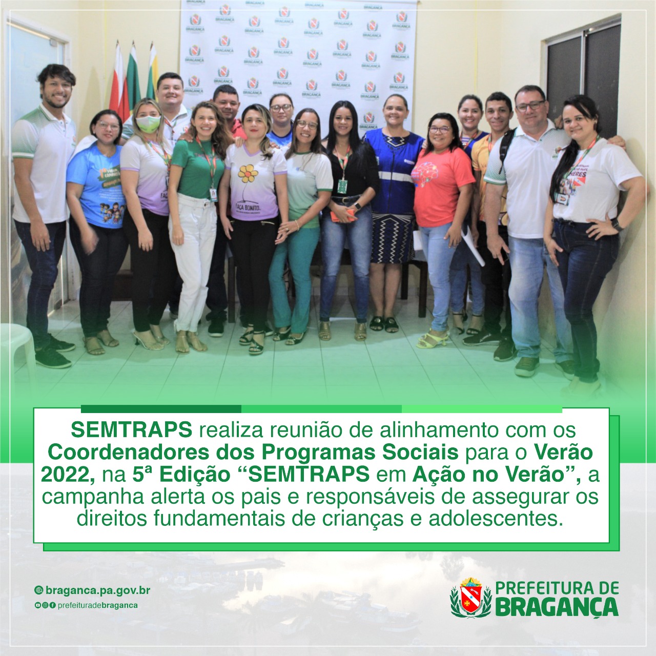 REUNIÃO DE ALINHAMENTO PARA O VERÃO 2022, NA 5ª EDIÇÃO “SEMTRAPS EM AÇÃO NO VERÃO”.