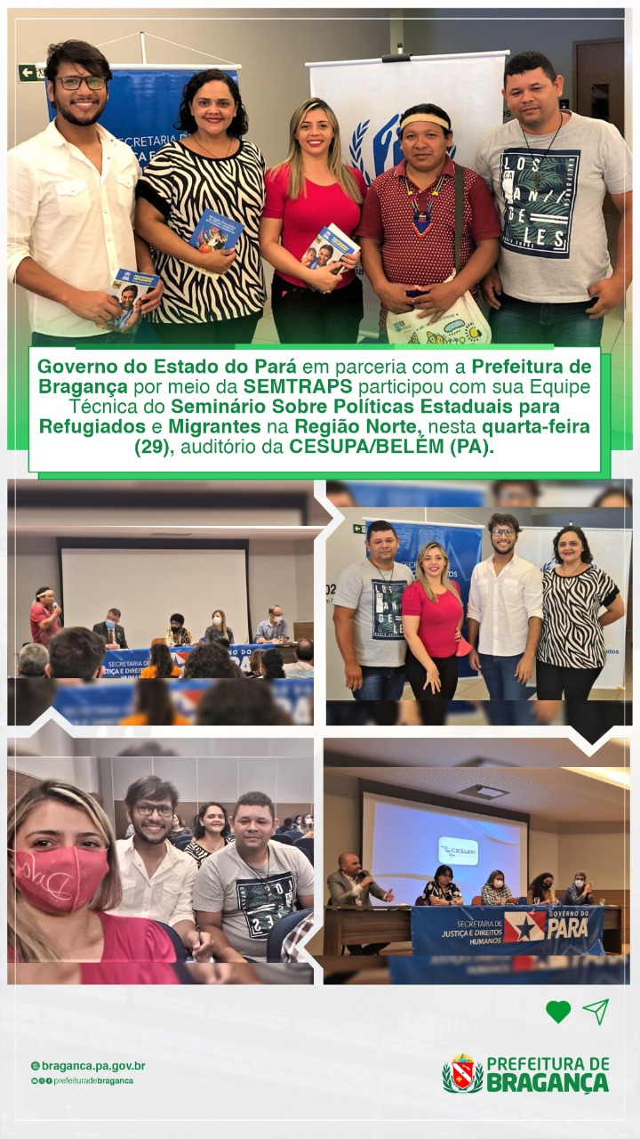 SEMINÁRIO SOBRE POLÍTICAS ESTADUAIS PARA REFUGIADOS E MIGRANTES NA REGIÃO NORTE.