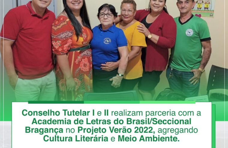 CONSELHO TUTELAR I E II REALIZAM PARCERIA COM A ACADEMIA DE LETRAS DO BRASIL.