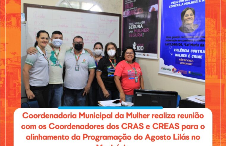 REUNIÃO PARA O ALINHAMENTO DA PROGRAMAÇÃO DO AGOSTO LILÁS.