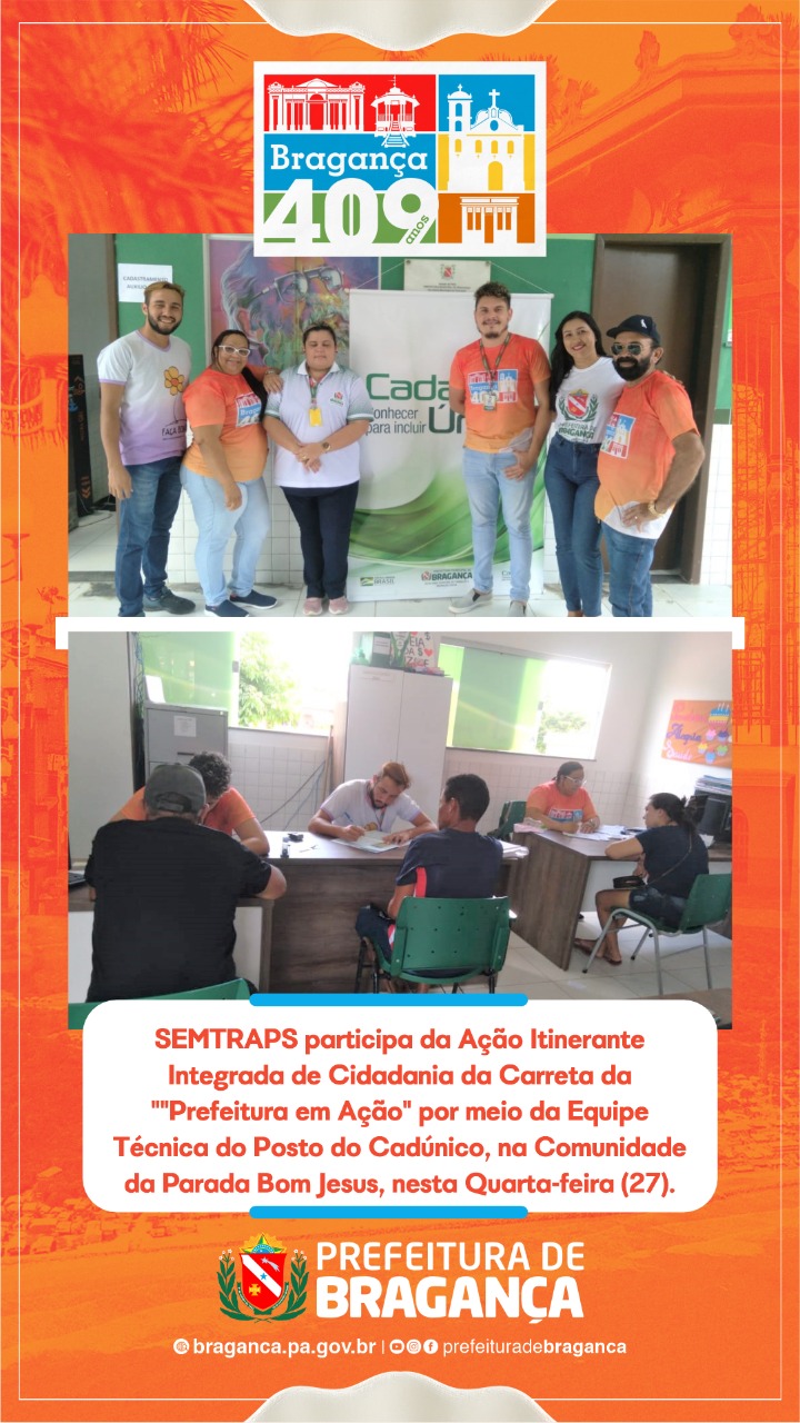 PREFEITURA EM AÇÃO NA COMUNIDADE DA PARADA BOM JESUS.