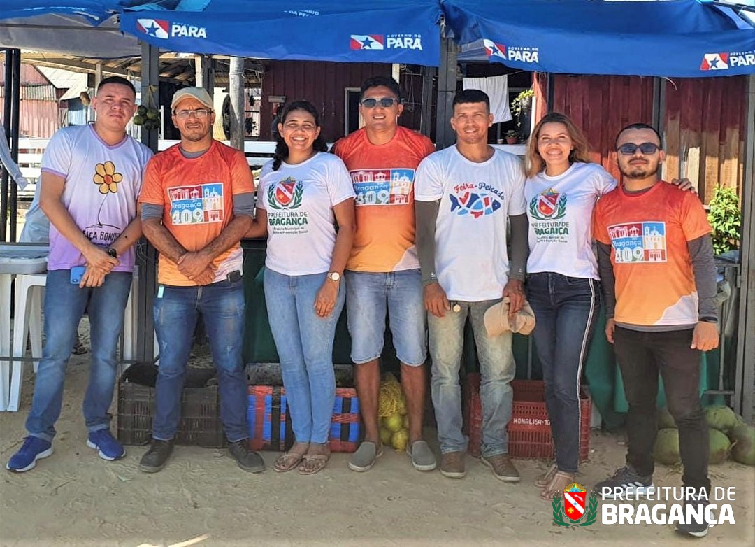 AÇÃO INTEGRADA NA FEIRA DO PRODUTOR BRAGANTINO NA PRAIA DE AJURUTEUA.