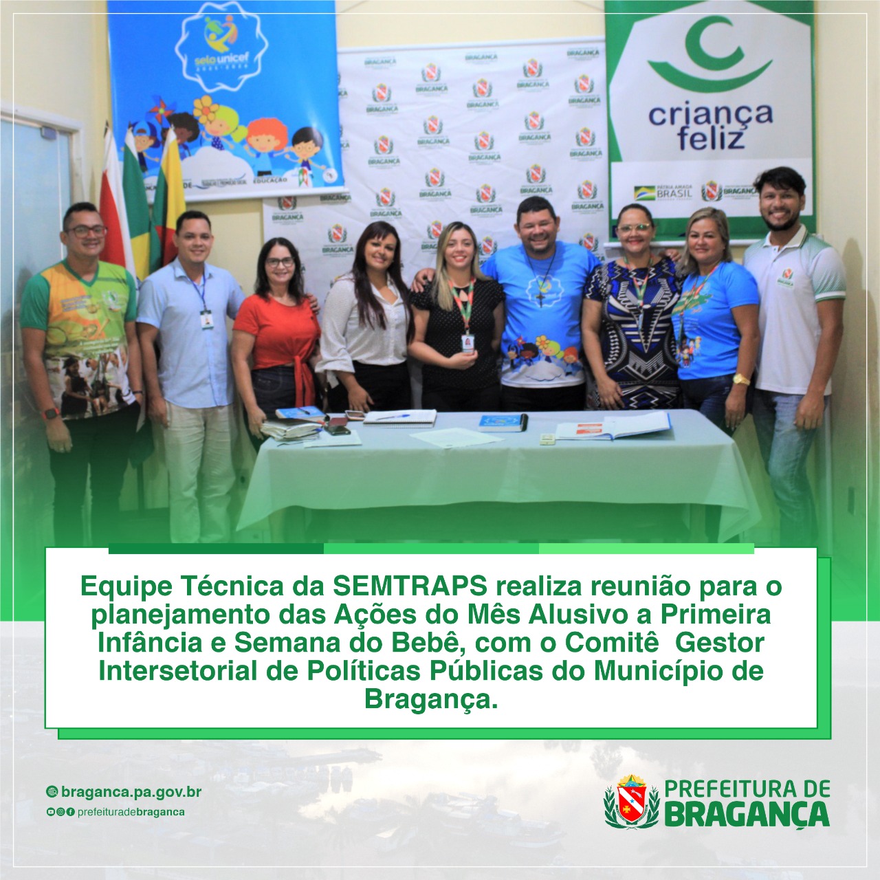 MÊS DA PRIMEIRA INFÂNCIA E SEMANA DO BEBÊ.