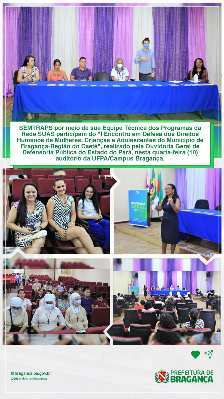 EQUIPE DA REDE SUAS PARTICIPAM DO I ENCONTRO EM DEFESA DOS DIREITOS HUMANOS.