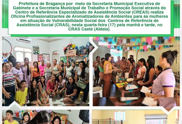 OFICINA PROFISSIONALIZANTE DE AROMATIZANTES DE AMBIENTES.
