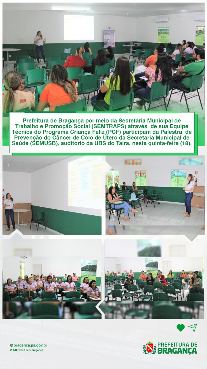PALESTRA DE PREVENÇÃO DO CÂNCER DE COLO DE ÚTERO.