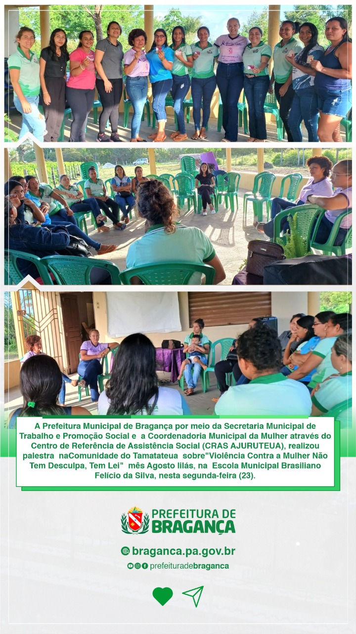 PALESTRA NA COMUNIDADE DO TAMATATEUA.