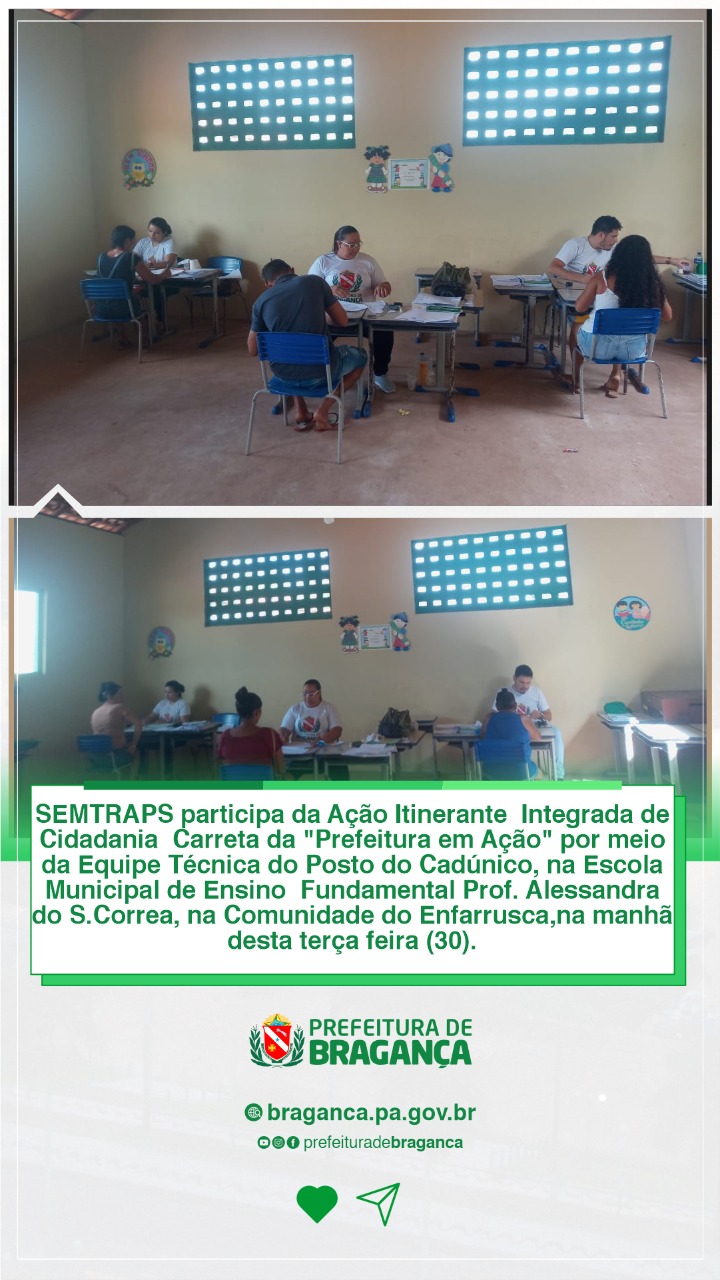 AÇÃO ITINERANTE INTEGRADA NA COMUNIDADE DO ENFARRUSCA.
