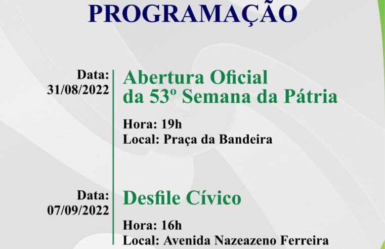 53ª SEMANA DA PÁTRIA.