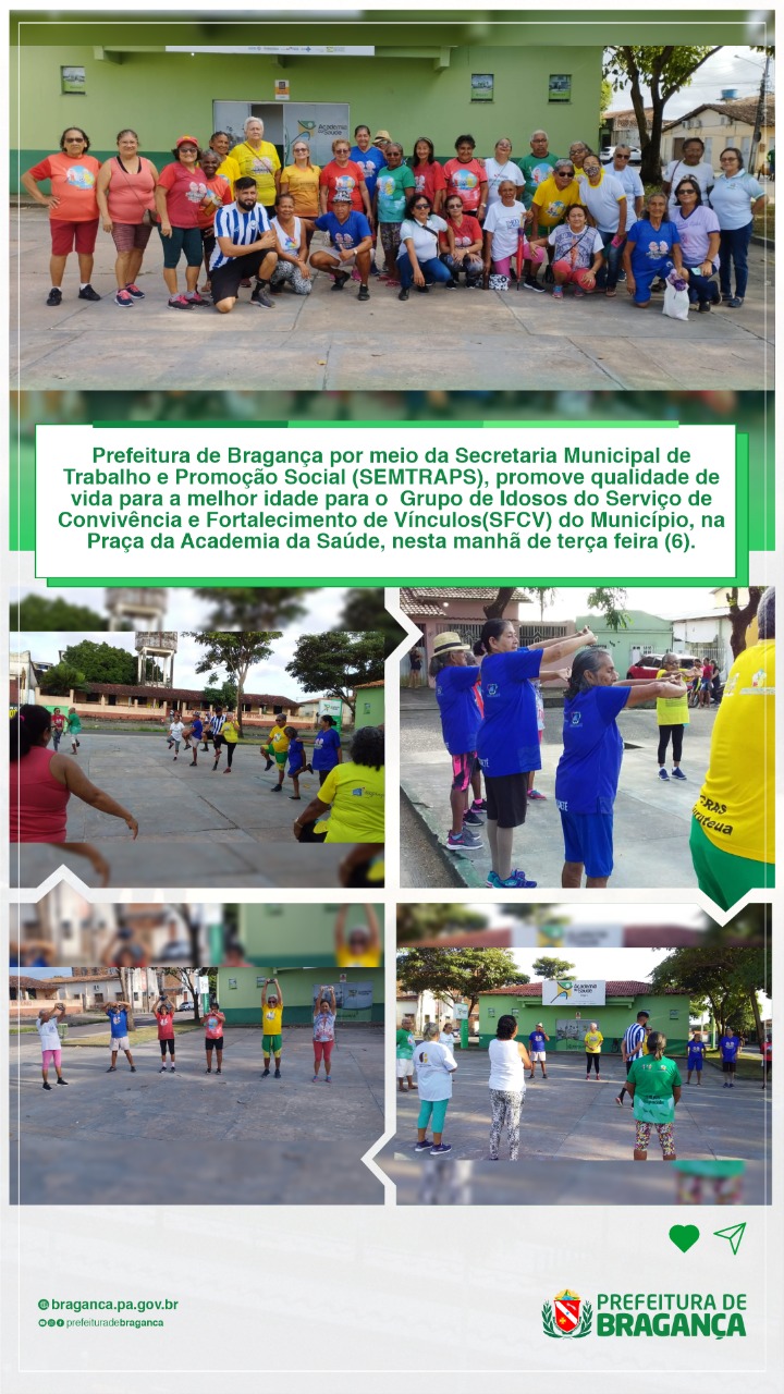 QUALIDADE DE VIDA PARA A MELHOR IDADE