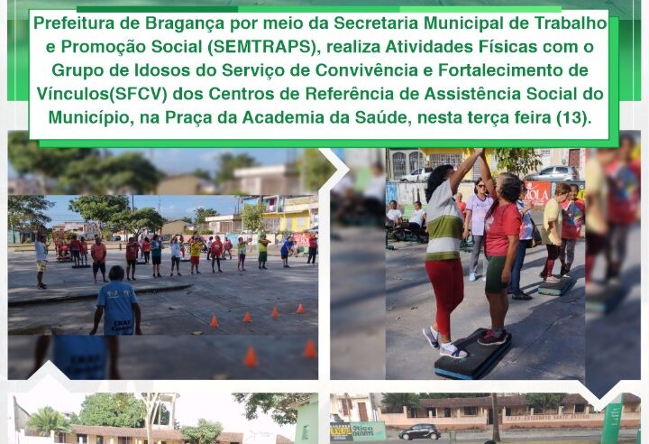 ATIVIDADES FÍSICAS COM O GRUPO DE IDOSOS.