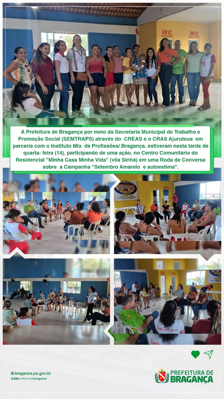 AÇÃO NO CENTRO COMUNITÁRIO DO RESIDENCIAL MINHA CASA MINHA VIDA