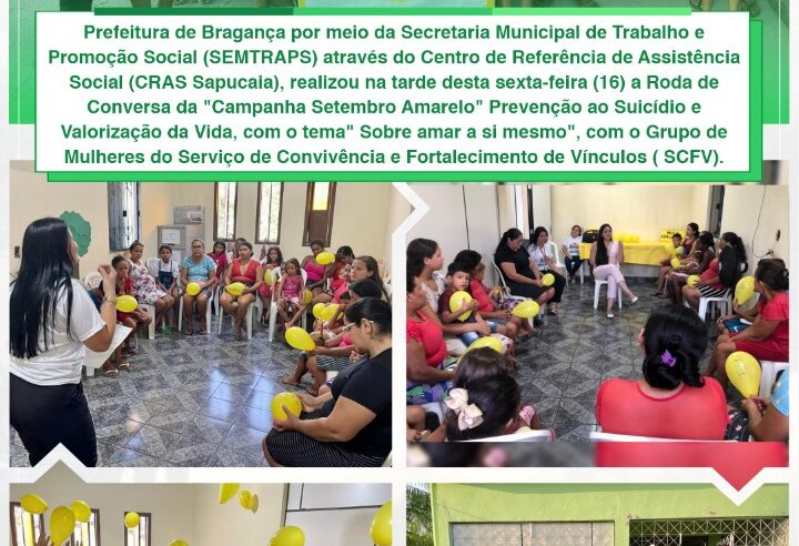 RODA DE CONVERSA DA CAMPANHA SETEMBRO AMARELO