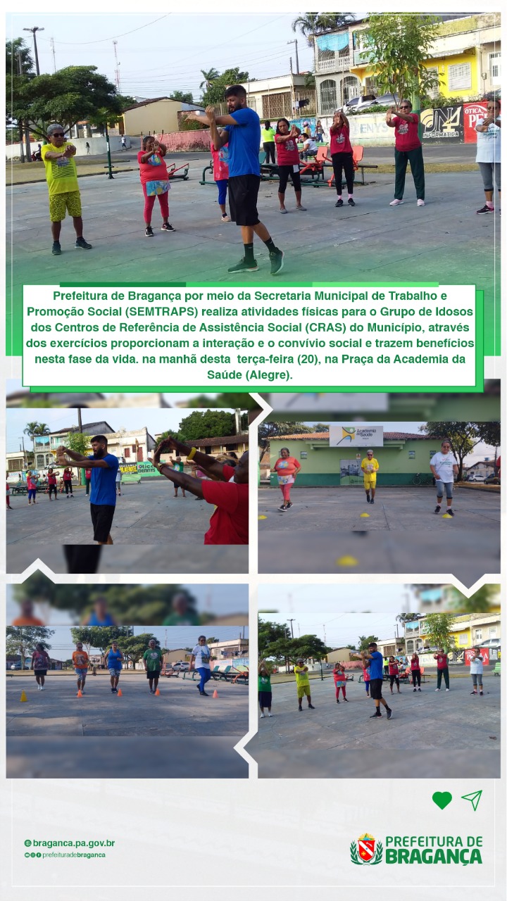 ATIVIDADES FÍSICAS PARA O GRUPO DE IDOSOS DOS CENTROS DE REFERÊNCIA DE ASSISTÊNCIA SOCIAL.