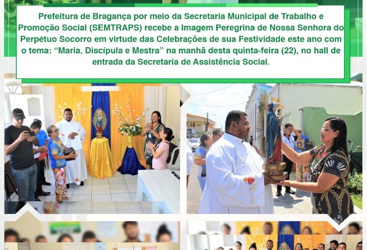 SEMTRAPS recebe a Imagem Peregrina de Nossa Senhora do Perpétuo Socorro.