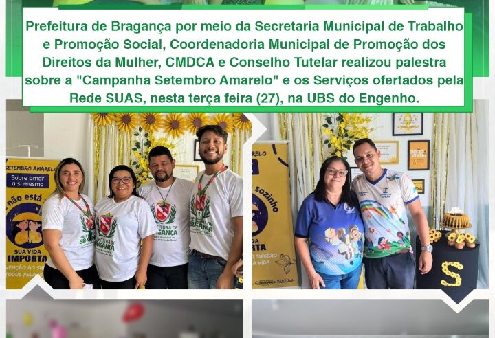 Palestra sobre a Campanha Setembro Amarelo na UBS do Engenho.