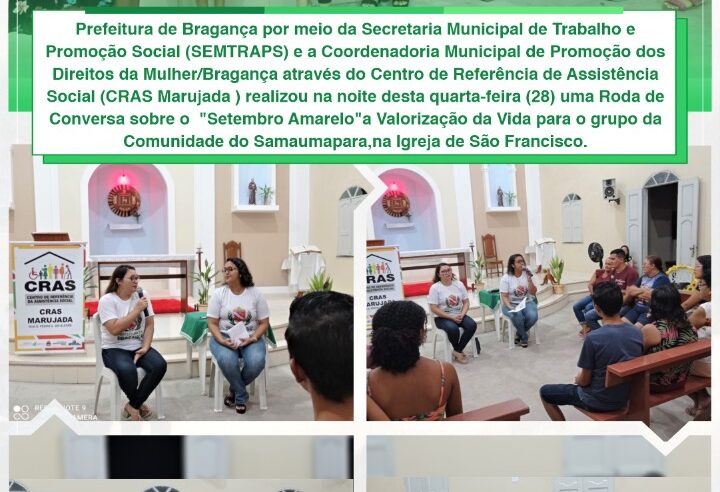 Roda de Conversa sobre o Setembro Amarelo na Comunidade do Samaumapara.