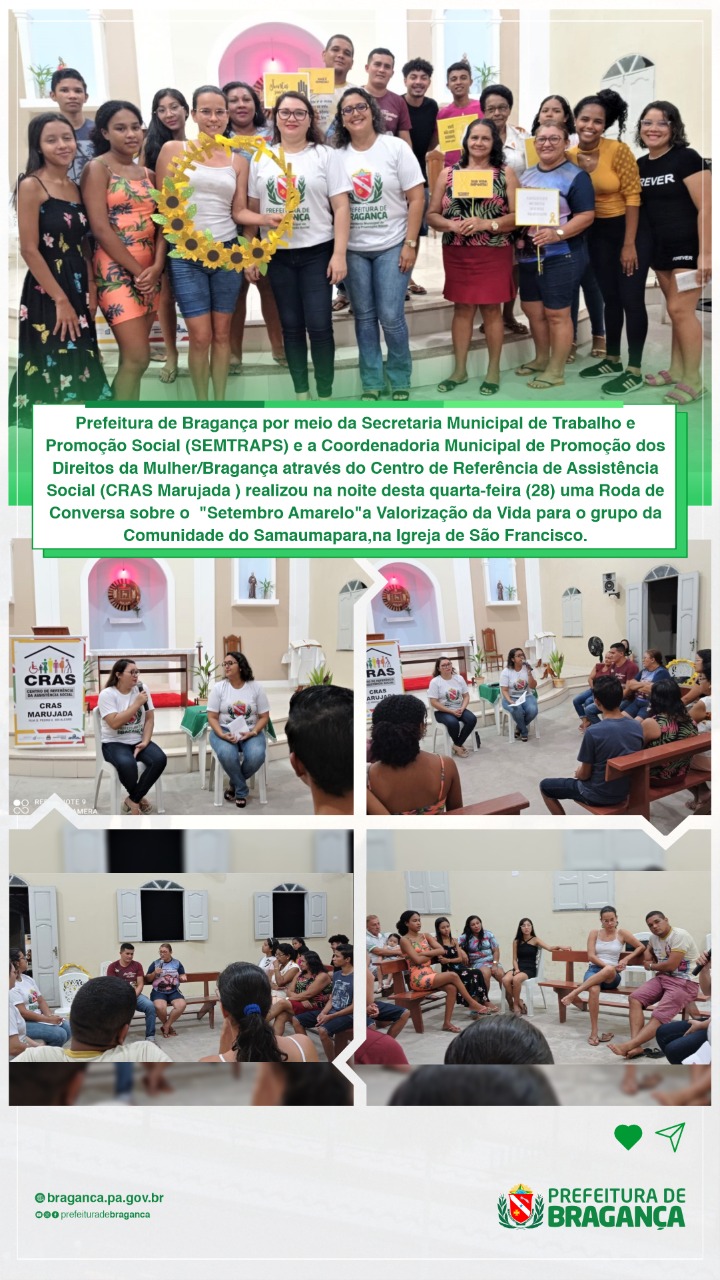 Roda de Conversa sobre o Setembro Amarelo na Comunidade do Samaumapara.