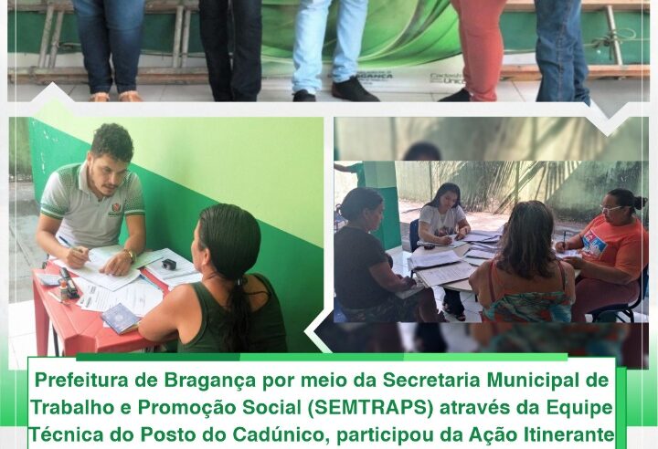 Ação Itinerante Integrada de Cidadania na Comunidade do Tamatateua.