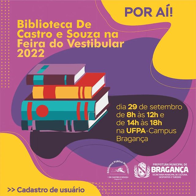A Biblioteca De Castro e Souza na Feira do Vestibular 2022.