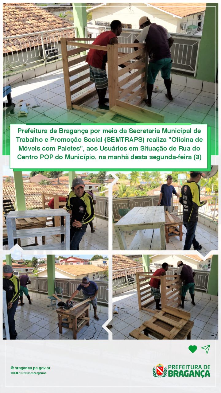 Oficina de Móveis com Paletes