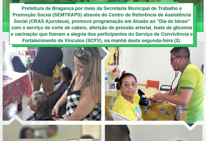 Programação Dia do Idoso.